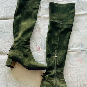 Tory Burch Suede Laila Over the Knee Boots Stable Hill